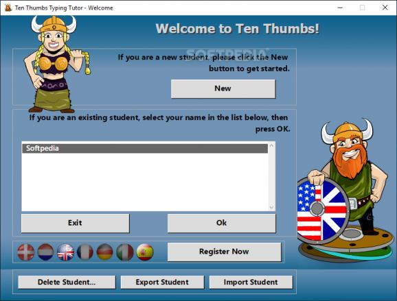 Ten Thumbs Typing Tutor screenshot