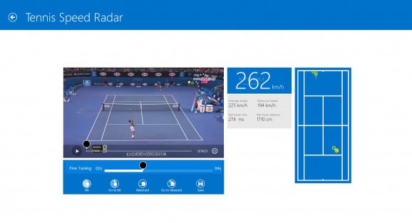 Tennis Speed Radar for Windows 8 screenshot