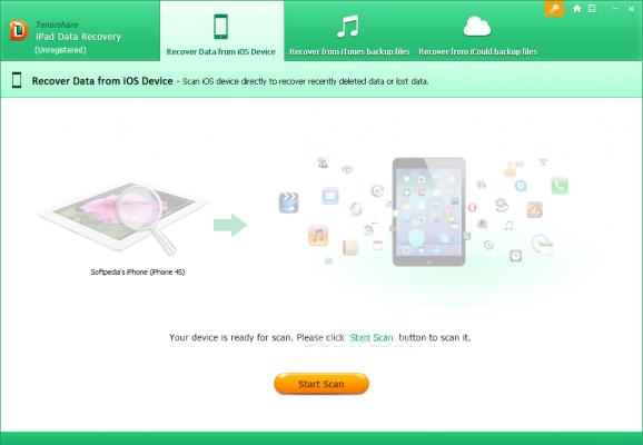 Tenorshare iPad Data Recovery screenshot