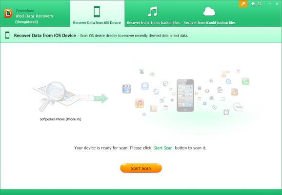 Tenorshare iPod Data Recovery screenshot