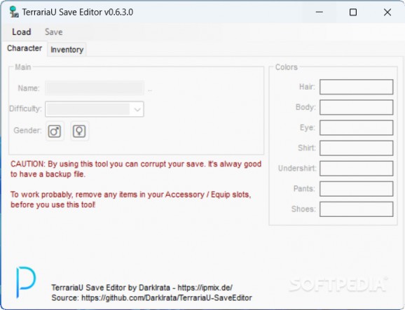 TerrariaU Save Editor screenshot