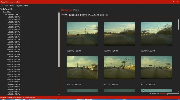 TeslaCam Viewer screenshot