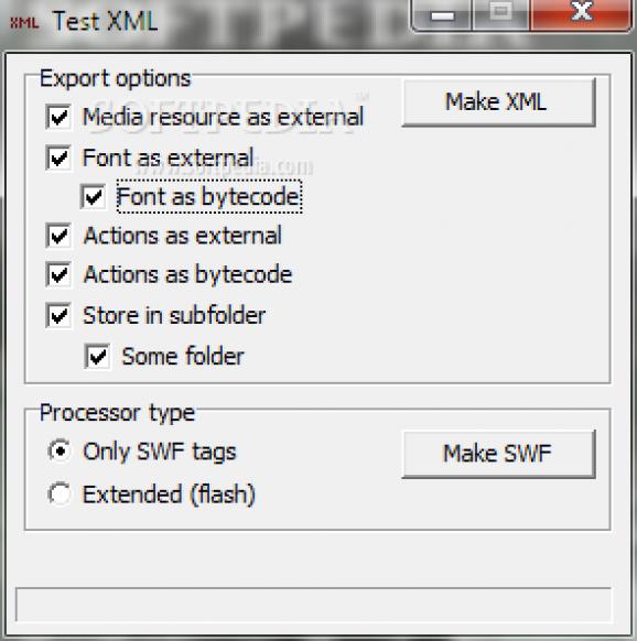 Test XML screenshot