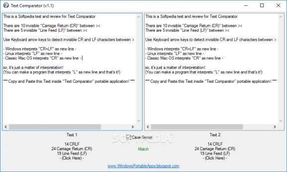 Text Comparator screenshot