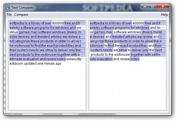 Text Comparer screenshot
