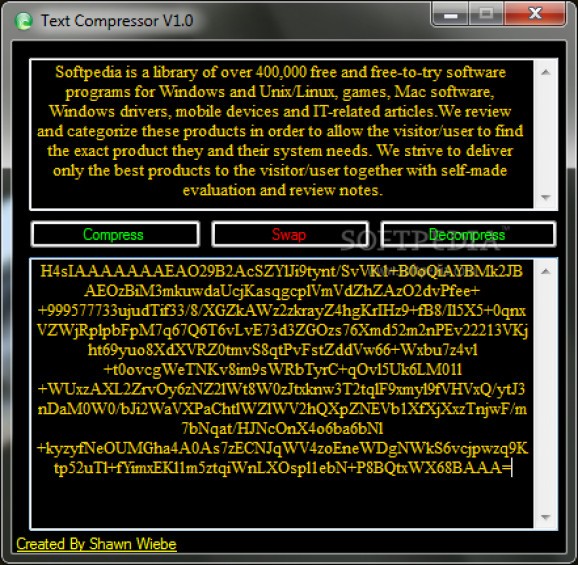 Text Compressor screenshot