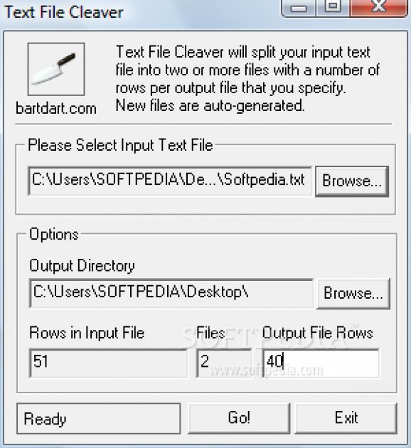 Text File Cleaver screenshot