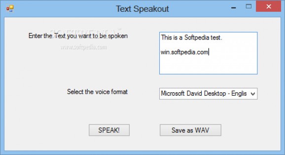 Text Speakout screenshot