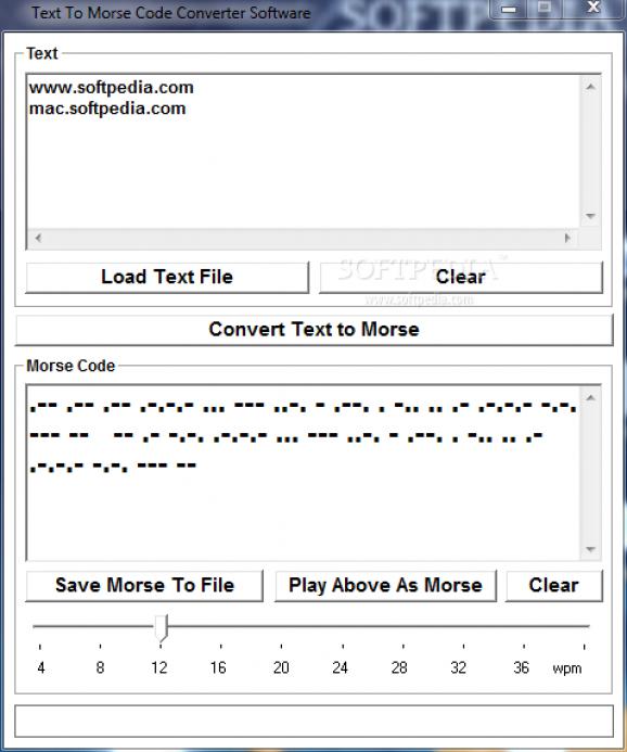 Text To Morse Code Converter Software screenshot