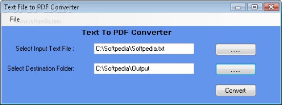 Text To PDF Converter screenshot