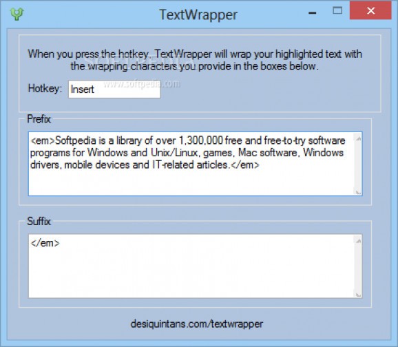 TextWrapper screenshot