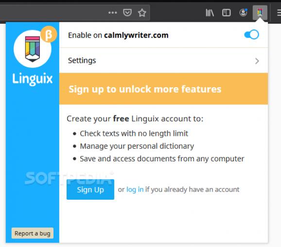 Linguix for Firefox screenshot