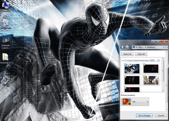 The Amazing Spiderman Movie Windows 7 Theme screenshot
