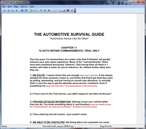 The Automotive Survival Guide screenshot