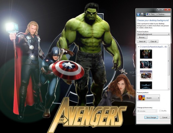 The Avengers Windows 7 Theme screenshot