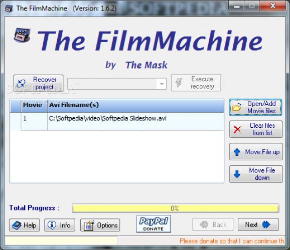 The FilmMachine screenshot