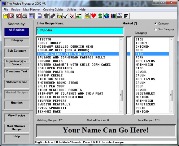 The Recipe Processor 2000 screenshot