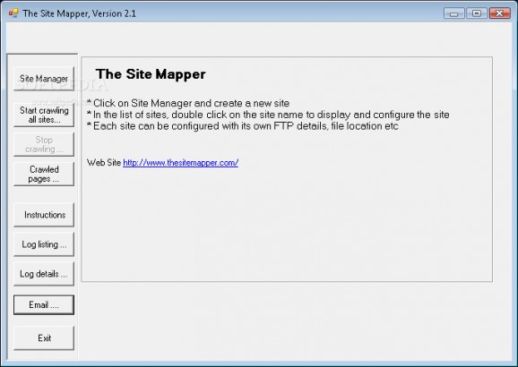The Site Mapper screenshot