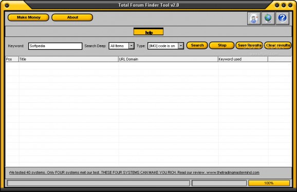 Total Forum Finder Tool screenshot