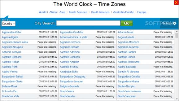 The World Clock - Time Zones screenshot