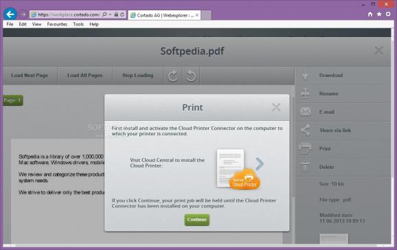 ThinPrint Cloud Printer screenshot