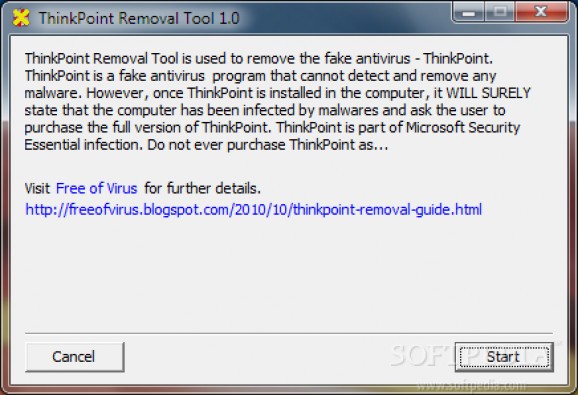 ThinkPoint Removal Tool screenshot