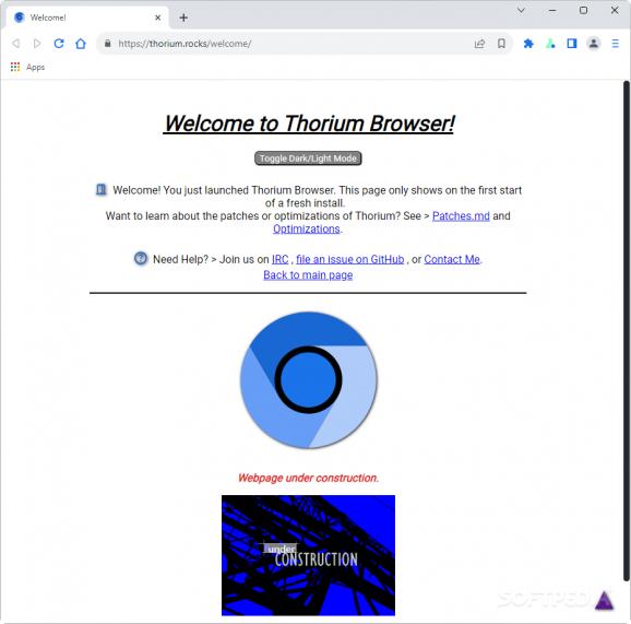 Thorium Browser screenshot