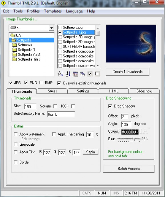 ThumbHTML screenshot