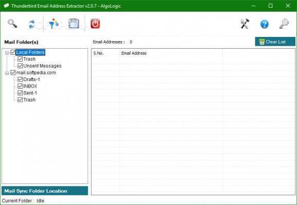 Thunderbird Email Data Extractor screenshot