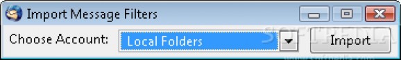 Thunderbird Message Filter Import/Export screenshot