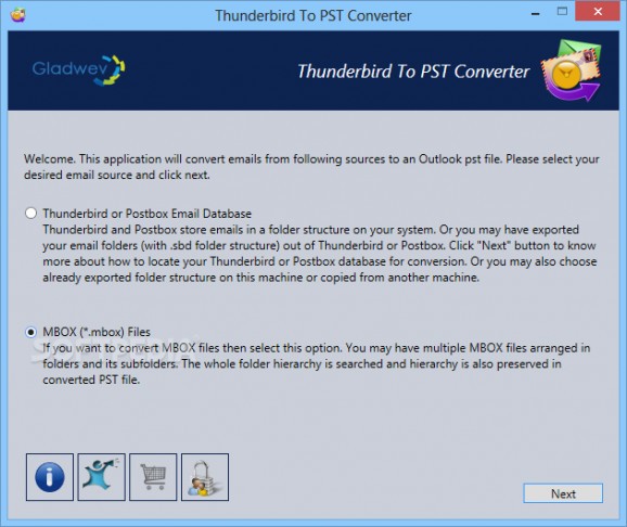 Thunderbird to PST Converter screenshot