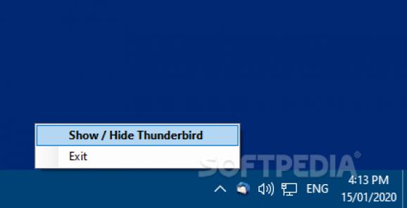 ThunderbirdTray screenshot
