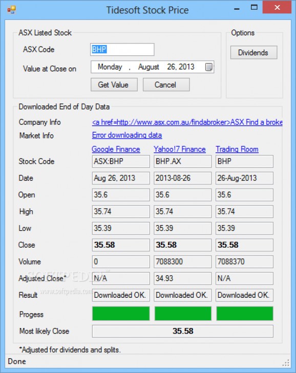 Tidesoft Stock Price screenshot