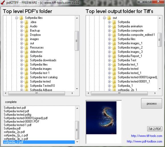 PDF2TIFF screenshot