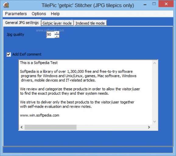 TilePic 'getpic' Stitcher screenshot