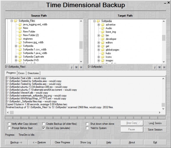 Time Dimensional Backup screenshot