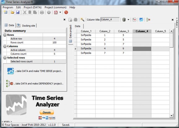 Time Series Analyzer screenshot