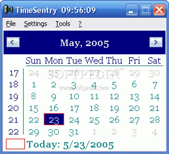 TimeSentry screenshot