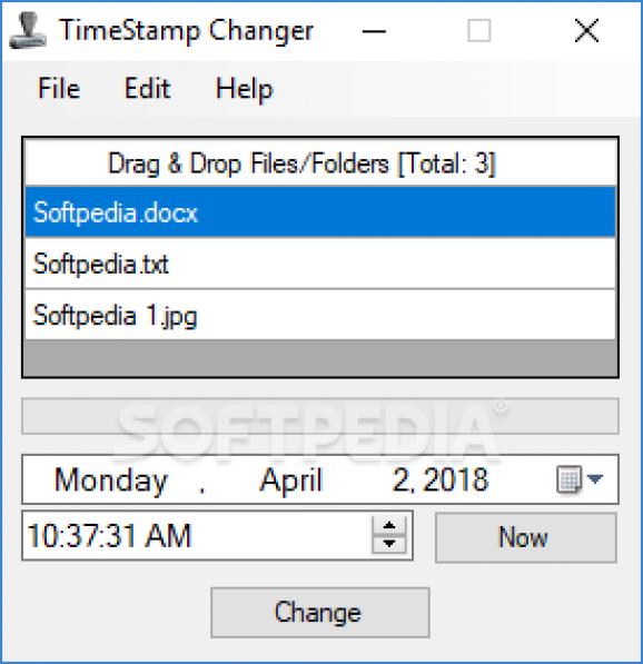 TimeStamp Changer screenshot