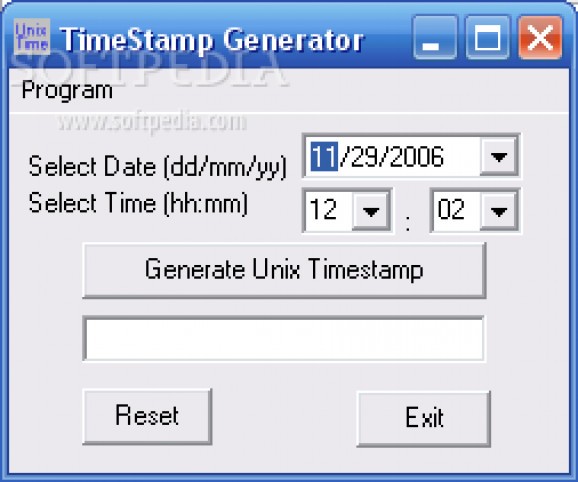 TimeStamp Generator screenshot