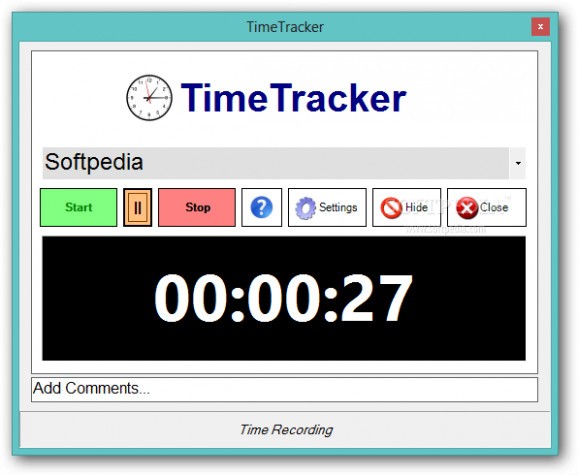 TimeTracker screenshot