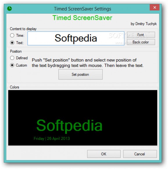Timed ScreenSaver screenshot