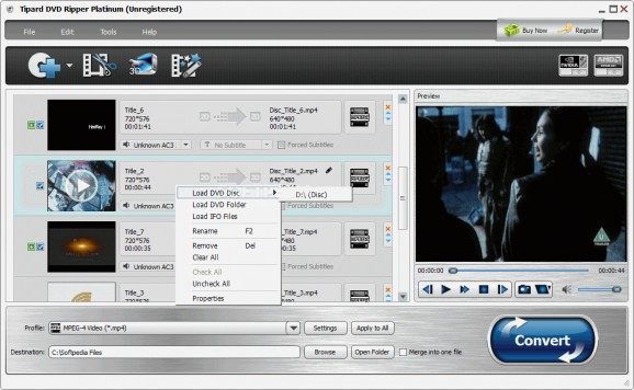 Tipard DVD Ripper Platinum screenshot