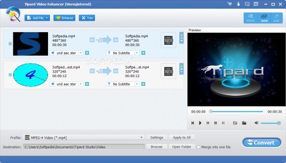 Tipard Video Enhancer screenshot