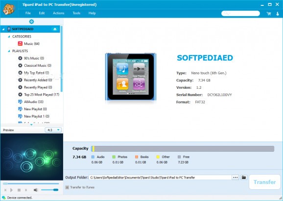 Tipard iPad to PC Transfer screenshot