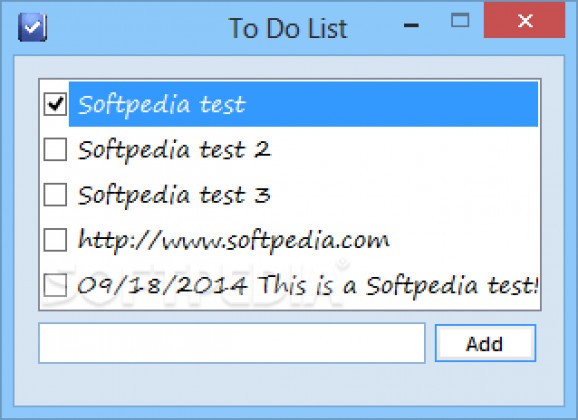 To Do List screenshot