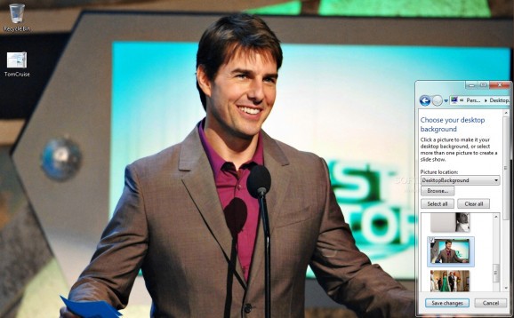 Tom Cruise Windows 7 Theme screenshot
