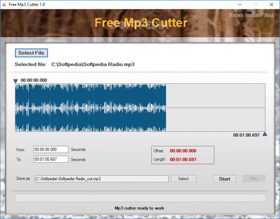 Free Mp3 Cutter screenshot