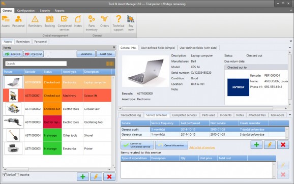 Tool & Asset Manager screenshot