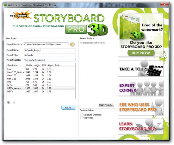 Toon Boom Storyboard Pro 3D screenshot